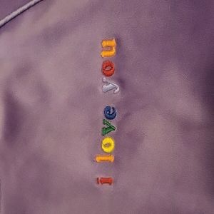 BP sz L purple prideful I love you track suit